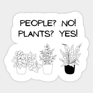 Plants Yes Sticker